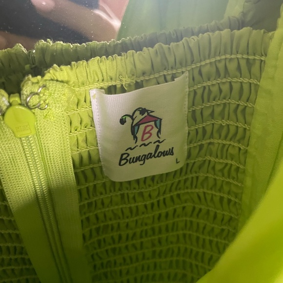 Green Ruffle Dress - Picture 3 of 5